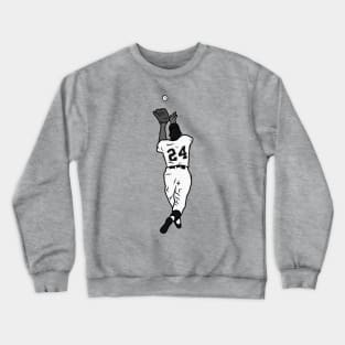 Willie Mays "The Catch" (Black and White) Crewneck Sweatshirt